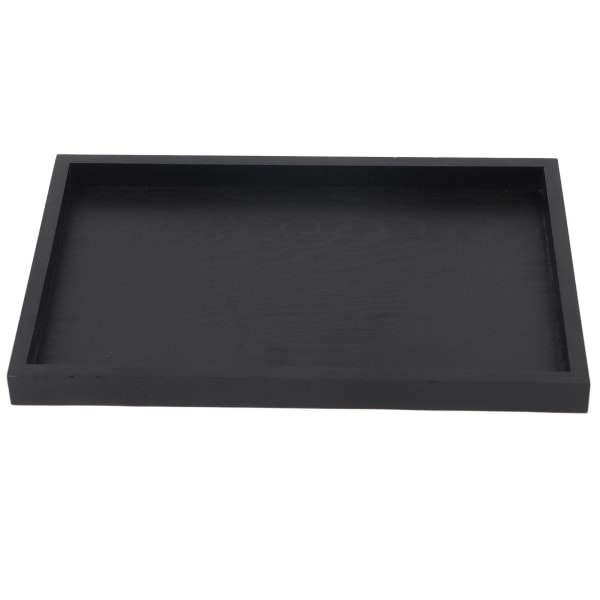 Rektangulær Serveringsbakke i Massivt Træ til Te, Kaffe, Snacks, Restaurant, 30*20*2cm
