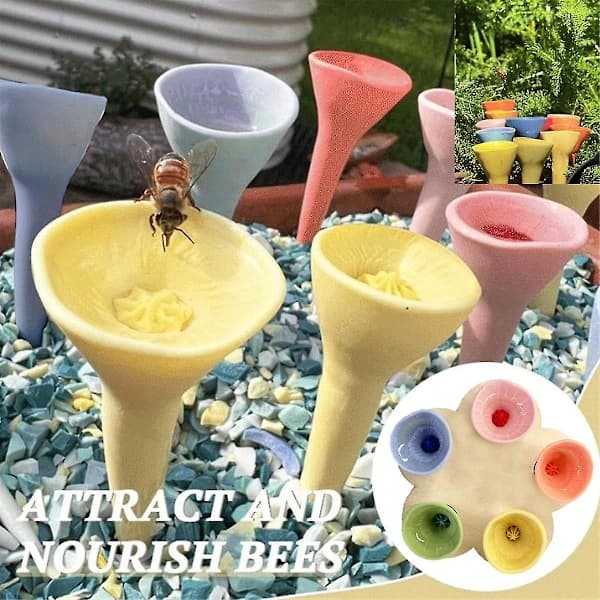 Drickskopp för bin, Bee Drink Cup Bee Cups Färgglada Bee Bee Insektsdrickskopp, Bee Cups Collect A,a