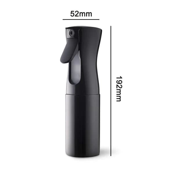 Hårsprayflaske, Fin Mist Sprayer, 200ml Salon Spray Hår Sort
