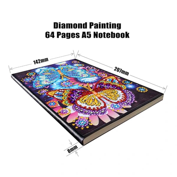 Speciel formet notesbog med DIY diamantmaleri (stil 19), A