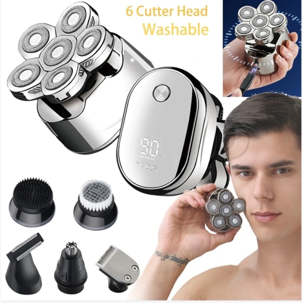 INF 6-i-1 barbermaskin / trimmer for hode og ansikt
