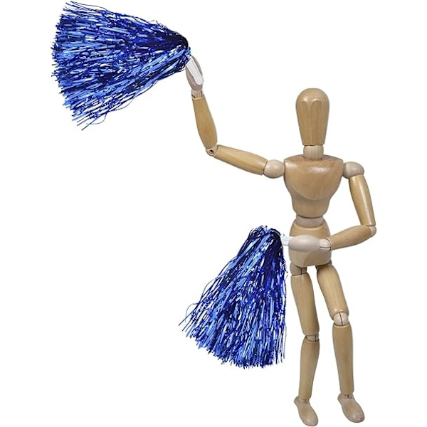4 stycken blåa cheerleading-plastpinnar Cheerleading