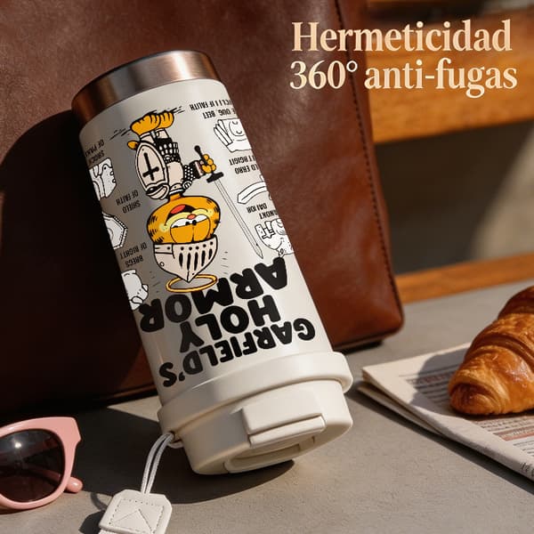 Termisk kaffemugg 500ml Rostfritt stål Söt design, Isolerad kaffemugg, läckagesäker resemugg med lock Pink