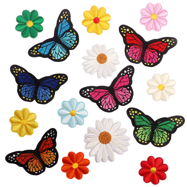 39 Pcs Daisies - Patches Multicolor Randomly Mix Handmade Patch