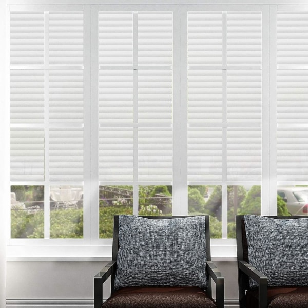 Sekretessfönsterfilm elektrostatisk filmrandig mönsterglas ogenomskinlig film icke-klibbig glasering brisvy fönster anti-UV idealisk för sovrum kök kontor