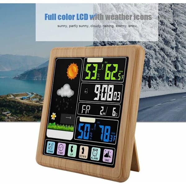 Trådlös väderstation TS-3310 Full Touch Screen Trådlös Inomhus,A