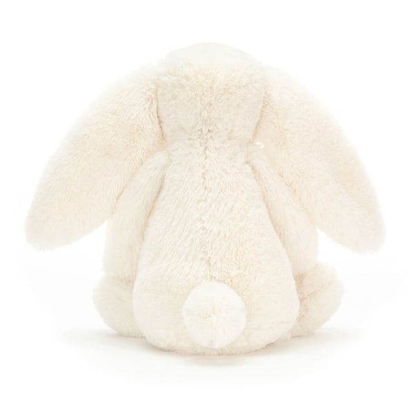 Jellycat Bashful Luxe Luna Kaninbamse, Kæmpe 51 cm | Kanin og Hare Plyslegetøj | Klassisk Børnegave white 51cm