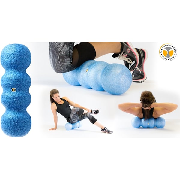 Foam Roller for Fleksibilitet, Muskelrestitusjon, Rygg- og Nakkemassasje, & Trening (Blå)