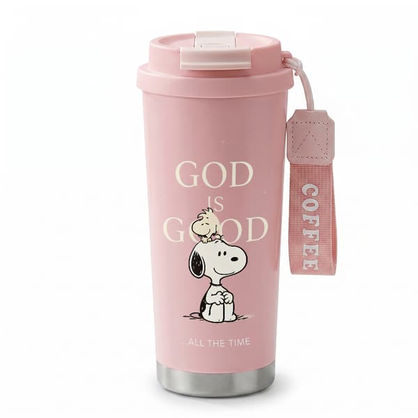 Termokopp 500ml Rustfritt Stål Moderne Design Pink