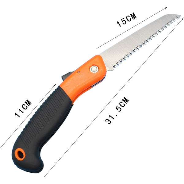 1 st fällbar handsåg, fällbar kapsåg, träbearbetningshand