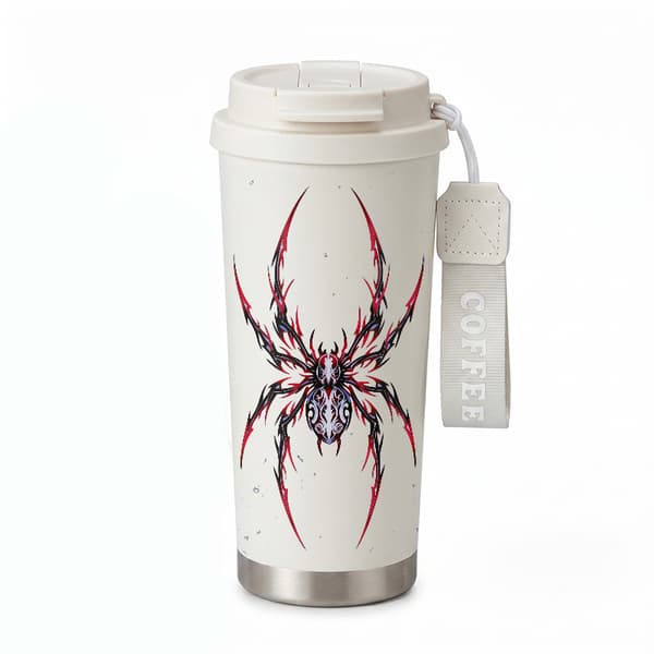 Termokaffekrus 500 ml Genanvendeligt Vintage Design White