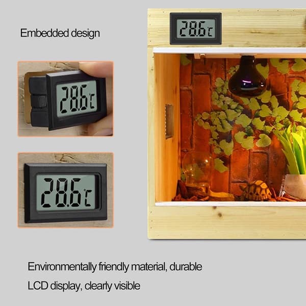 Digitalt termometer med ekstern probe, LCD-display, til præcis temperaturovervågning i akvarier