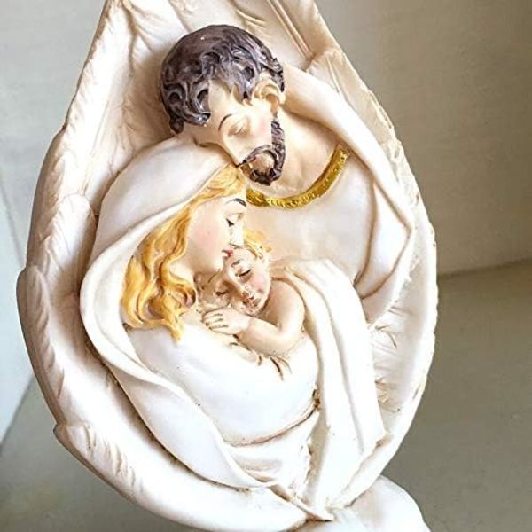 1 x Heliga Familjen av Sankt Josef, Maria och Jesus Kristus i resin