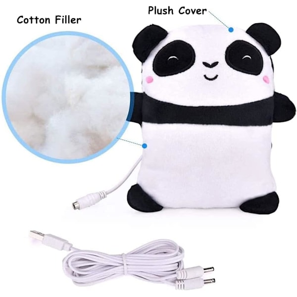 Sød Panda Håndvarmer USB Opvarmede Luffer Plys Håndvarmer til