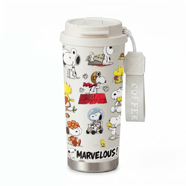 Termokrus 500ml Rustfrit Stål Dyredesign White