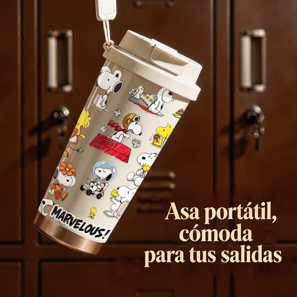 Termokopp 500ml Rustfritt Stål Dyredesign White