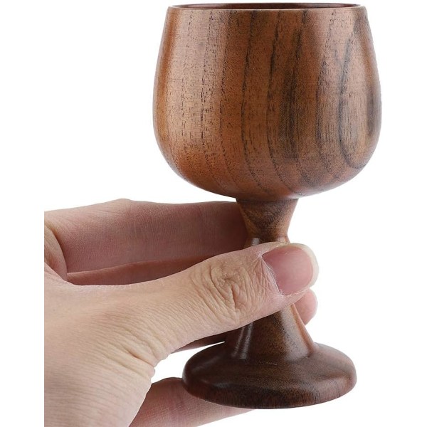 1 stk Vintage Vinkop Træ Stilk Solid Trækop