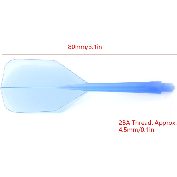 3 stk. Dart Sjakter og Vinger, Standard Trådform Dart Sjakter