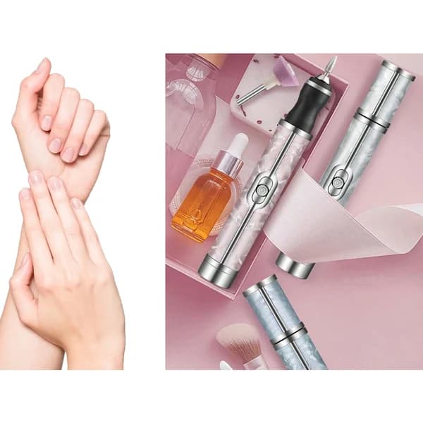 Elektrisk nagelfil med 5 sliphuvuden, multifärg, a