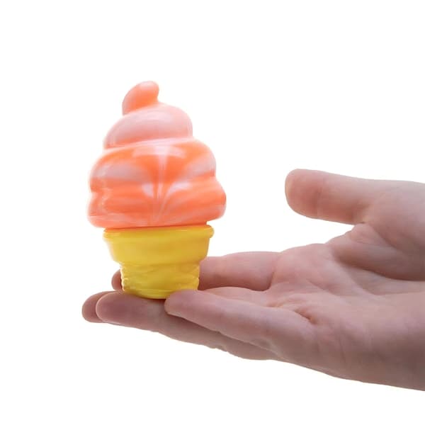 Nice Cream Cone, Squish Squeeze iskrem, stresslindrende dingser for angstlindring - oransje Orange
