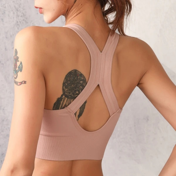 BH Langaton Urheiluliivi Push Up Top Bustier Rintaliivit Naisille Seksikäs Musta