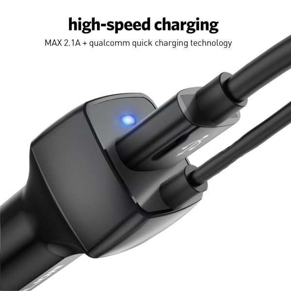 1 stk TYPE-C biloplader egnet til mobilopladning