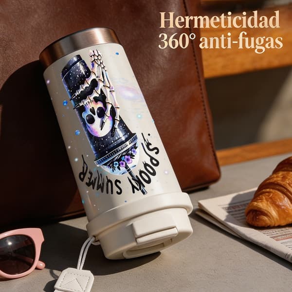 Kaffetermos 500ml 316 Rustfritt Stål Fargerikt Design Pink