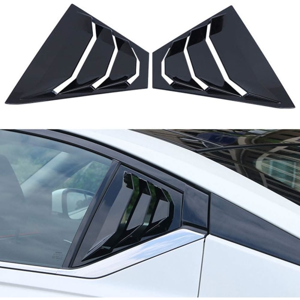 2-pack ABS Racing Style Bakre sidofönsterventilationsgaller för Nissan