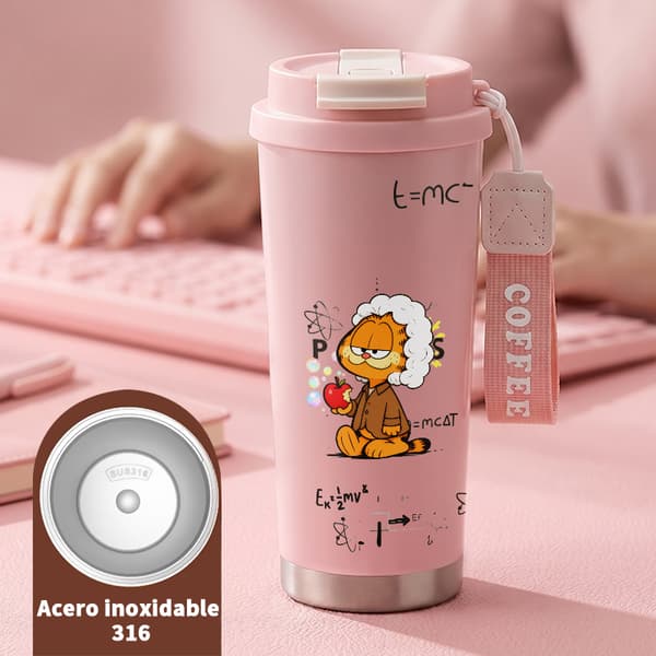 Termokopp 500ml 316 Rustfritt Stål Dyredesign Pink