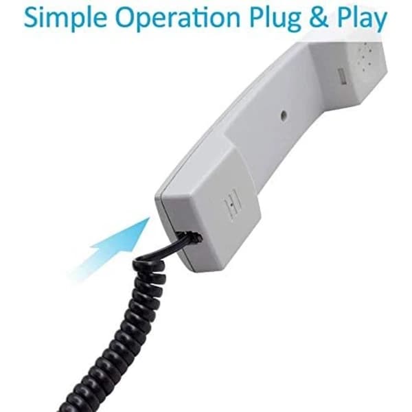 Telefonkabel, 4-pakning, 3M, modulær, spiralformet, A