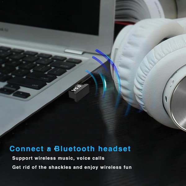 1 st USB Bluetooth-adapter, Trådlös Dongle 5.0 Trådlös
