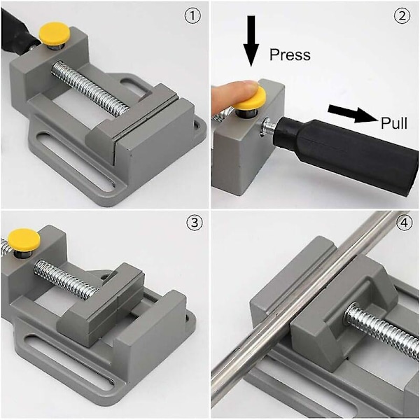 1 stk Mini Benk Fres Vise, DIY Verktøy Kjeve Klemme, Aluminiumlegering Hurtig Vise, Lett Mini Vise, Enkel Vise Klemme Verktøy