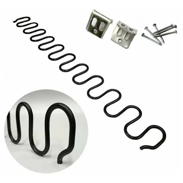 Erstatningsfjærer for sofa 2 stk 50 cm diameter tråder kit, A