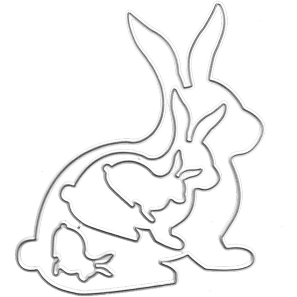 1 set molds för kanin, djurformade molds för gör-det-själv