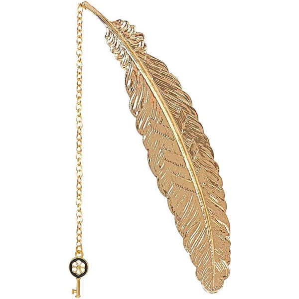 1st Bokmärke, 11,4*2,3cm Feather Metal Bookmark Creative