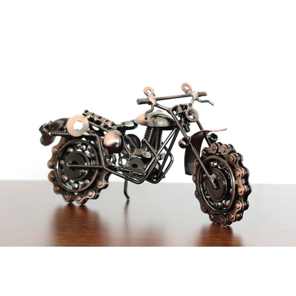 1 styk vintage jern motorcykel model ornamenter håndlavet metal