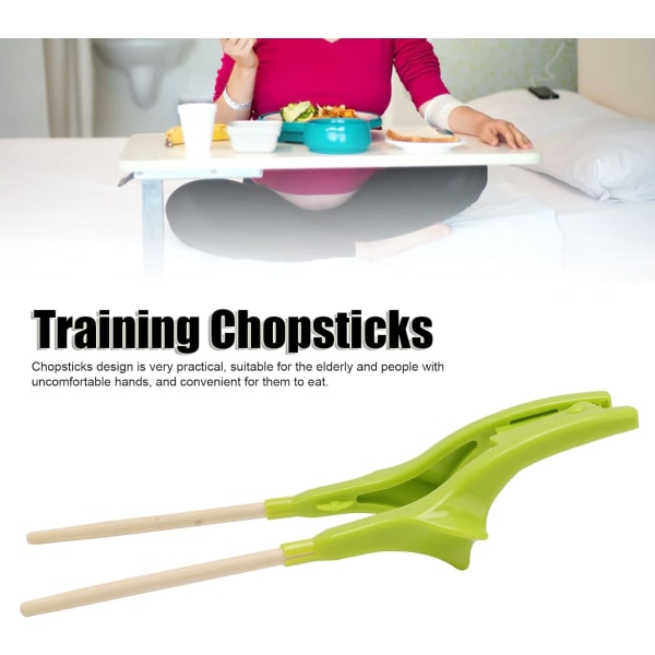 1 st Chopstick-lärhjälpmedel, hållbara handikappade ätpinnar,
