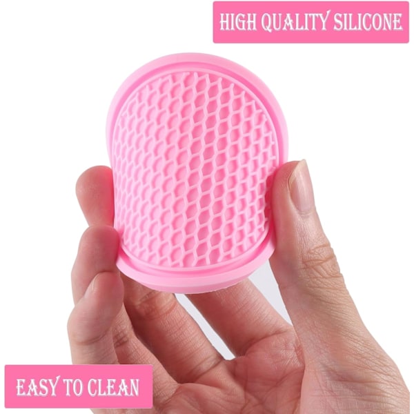 Bilkoppholder, 4 stk. universelle sklisikre koppholdere innebygd i ornamenter, biltilbehør pink