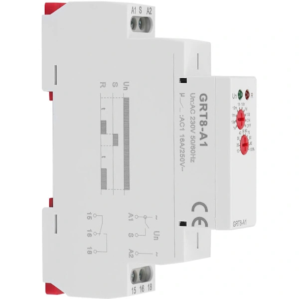 GRT8-A1 Mini Power On Delay Relæ DIN-skinne montering AC 220V,A