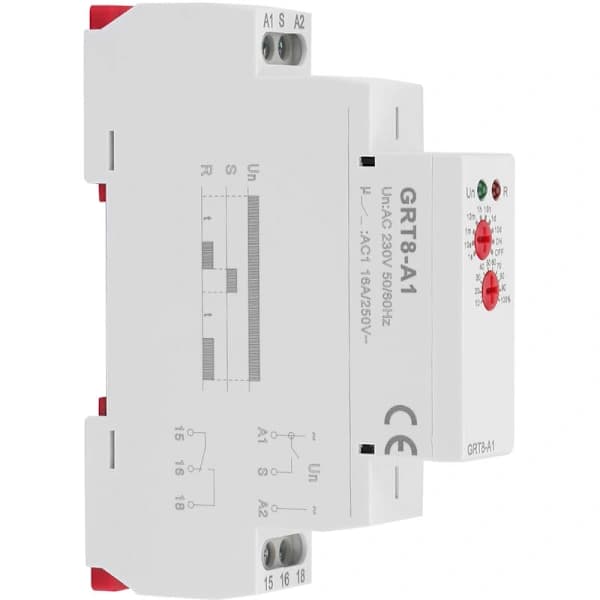 GRT8-A1 Mini Power On Delay Relé DIN-skinne montering AC 220V, A