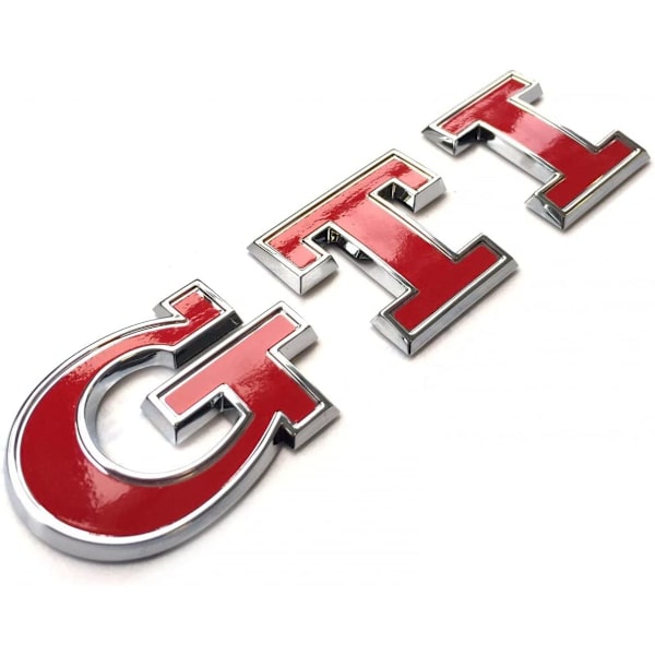 Volkswagen GTI bagagerumsbadge i kromrød - 5G0853675Acjzq