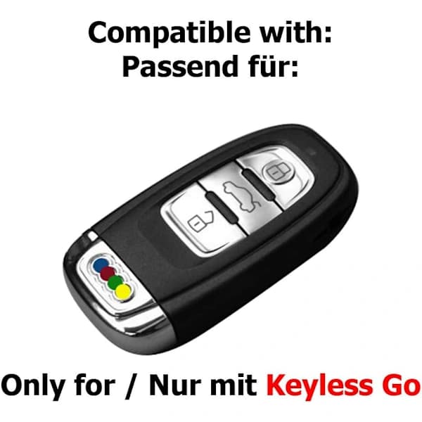 1stk Blød Carbon Bilnøgle Etui Passer til Audi A4 8K A5 8T 8F A,A