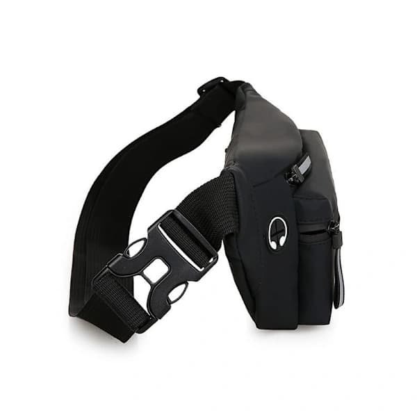 Mavetaske Stor - 2 Rum Sort
