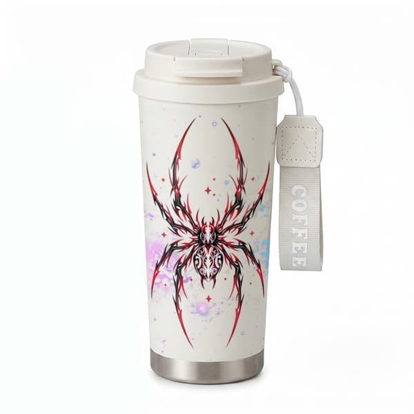 Kaffetermos 500ml 316 Rustfritt Stål Anime Design White