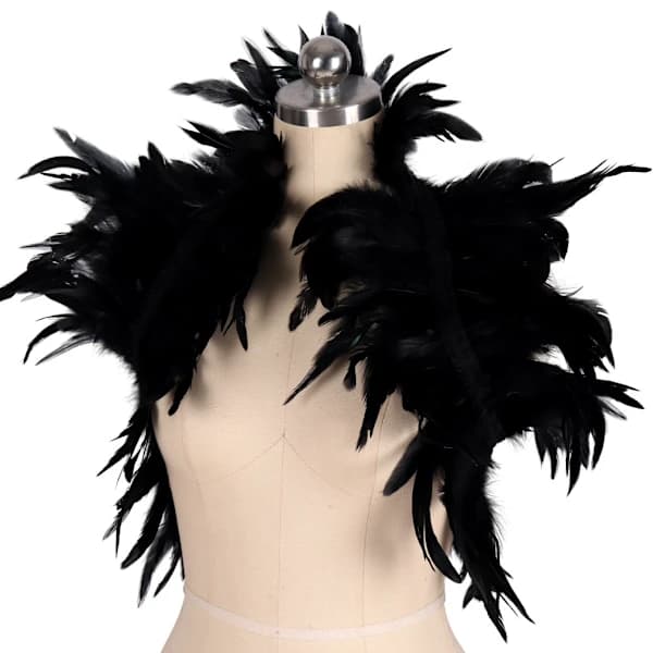 Fjer Cape Fjerboa SORT Sort