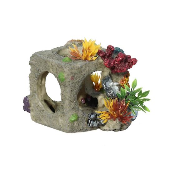 Kuutio Habitat Akvaariokoriste Koko 11*11*10cm