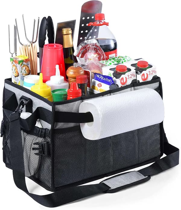 1 styck Picknickkorg BBQ Förvaringslåda Vikbar Bagageorganisatör