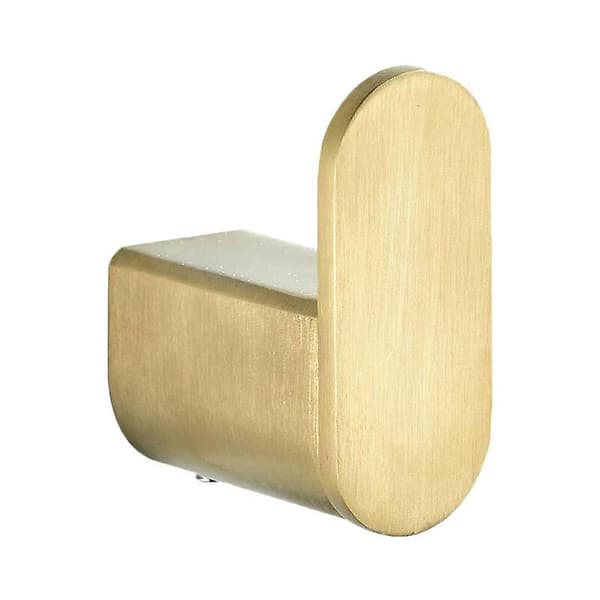 Rustfrit håndklædekrog i børstet guld, vægmonteret håndklædekrog i guld, elegant design håndklædekrog