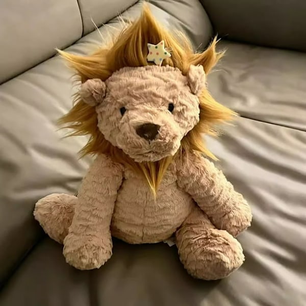 Jellycat, Jelly Cat, Jellycat Gosedjur, 23 cm Lejon Gosedjur Leksak, Lejon Mjukt Gosedjur Plyschleksaker Docka