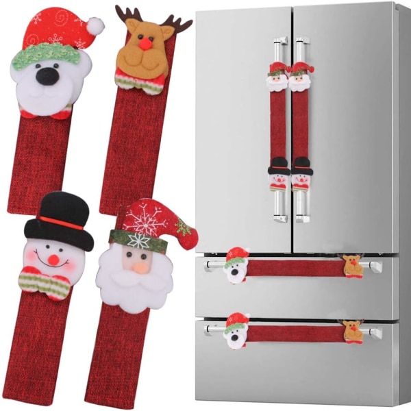 Pack Refrigerator Door Handle Covers, Christmas Decorations, New